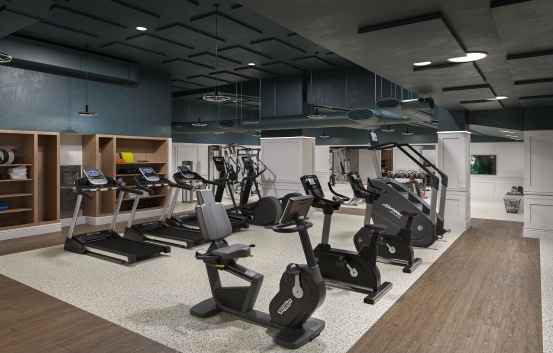 Fitness Center with high end equipment